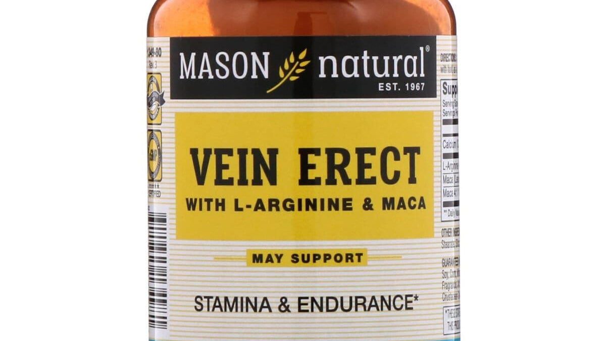 Mason Natural Vein Erect L Arginine Maca 80 Capsules Asset