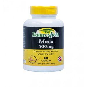 Natures Field Maca 500mg Capsules, 60 Capsules