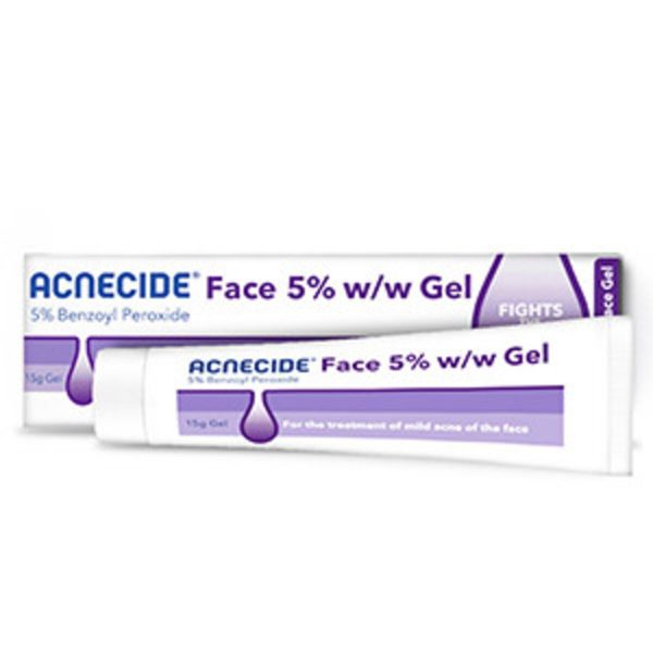 Acnecide Face Gel - Benzoyl Peroxide 5% Gel, 15g