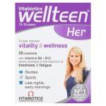 Vitabiotics Wellteen Her, 13-19 Years, 30 Tablets