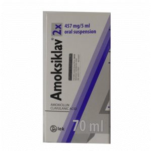 Amoksiklav 457mg/5ml Suspension, 70ml