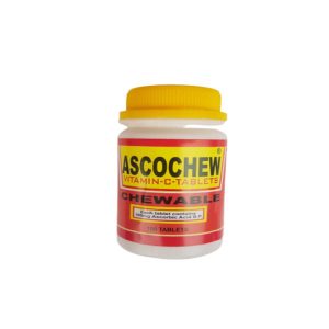 Ascochew Vitamin C 100mg Chewable Tablet, 100 Tablets