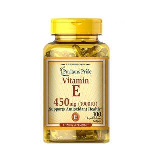 Puritan's Pride Vitamin E 1000IU, 100 Capsules