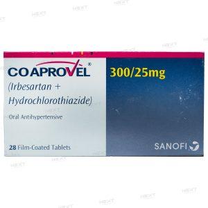 CoAprovel 300/25mg Tablets - Irbesartan Hydrochlorothiazide, 28 Tablets