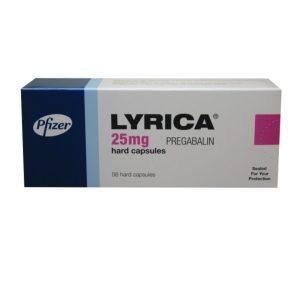 Lyrica 25mg Capsules- Pregabalin 25mg, 28 Capsules