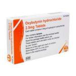 Oxybutynin 2.5mg Tablets, 84 Tablets