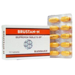 Brustan N Tablets - Ibuprofen 400mg, 10 Tablets