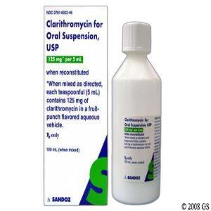 Clarithromycin 125mg suspension 70ml