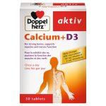 DoppelHerz Aktiv Calcium + D3 Tablets, 30 Tablets