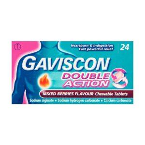 Gaviscon Double Action Chewable Tablets Mix berries