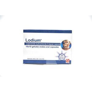 Lodium Capsules - Loperamide 2mg Capsules, 10 capsules