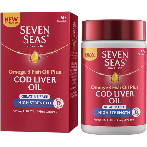 Seven Seas Cod Liver Oil High Strenght, 60 Capsules