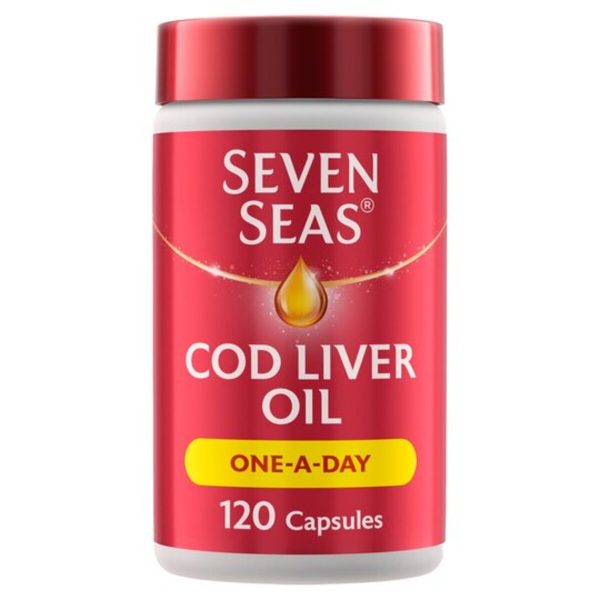 Seven Seas Cod Liver Oil One A Day Capsules, 120 capsules