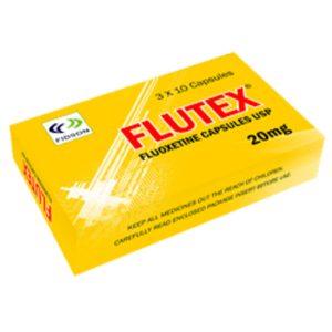 Flutex 20mg Capsules - Fluoxetine 20mg, 30 Capsules