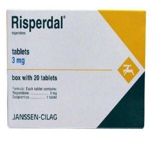 Risperdal 3mg Tablets - Risperidone Tablets, 20 Tablets