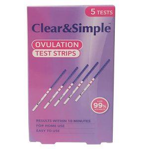 Clear & Simple Ovulation Test Strips, 5 Tests