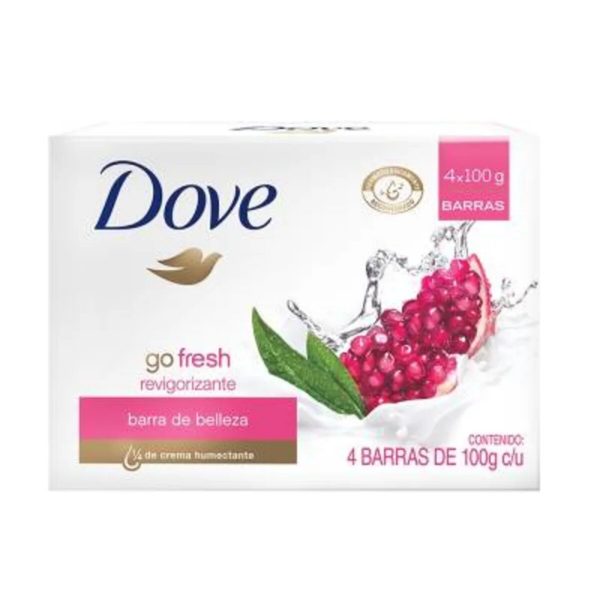 Dove go Fresh Revigorizante Beauty Bar Soap, 4 x 100g