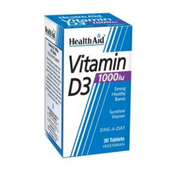 HealthAid Vitamin D3 1000iu Tablets, 30 Tablets