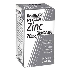 HealthAid Zinc Gluconate 70mg, 90 Tablets