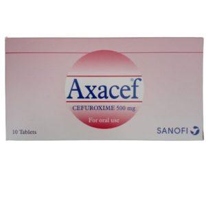 Axacef 500mg Tablets - Cefuroxine 500mg, 10 Tablets