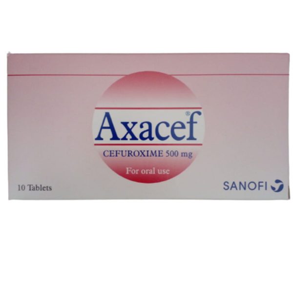 Axacef 500mg Tablets - Cefuroxine 500mg, 10 Tablets