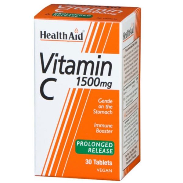 HealthAid Vitamin C 1500mg Prolong Release Tablets, 30 Tablets