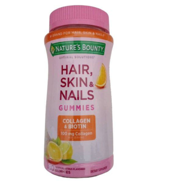 Nature's Bounty Hair, Skin, & Nails with Collagen & Biotin, 80 Gummies