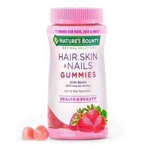 Nature's Bounty Hair Skin and Nails with Biotin, 120 Gummies