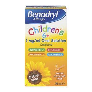 Benadryl Allergy Children’s 6+ Oral Solution - Cetirizine, 70ml