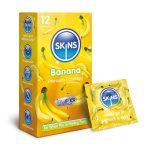 Skins Condoms - Banana Flavour, 12 Condoms