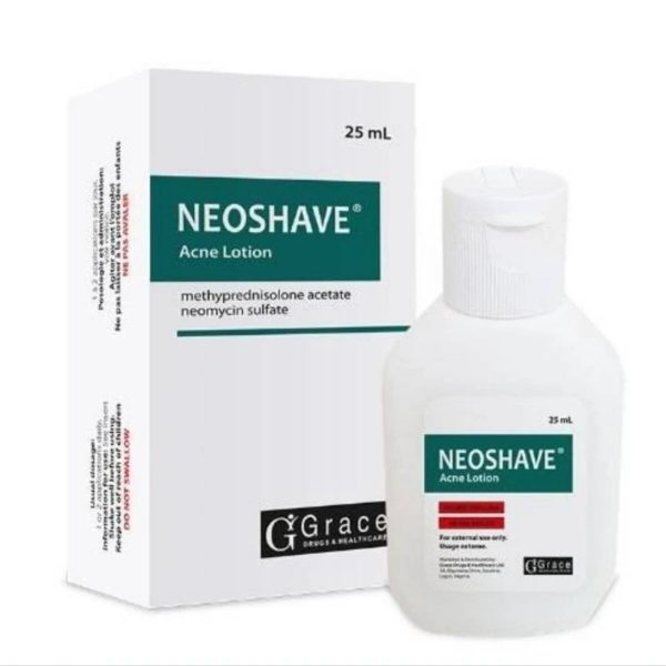 NeoShave Acne Lotion - Methylprednisolone Neomycin Lotion, 25ml