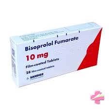 Bisoprolol Fumarate 10mg Tablets, 28 Tablets for the treatment of high blood pressure, angina and heart failure available at Asset Pharmacy Nigeria.