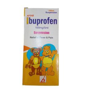 Afrab Ibuprofen Suspension 100mg/5ml, 100ml