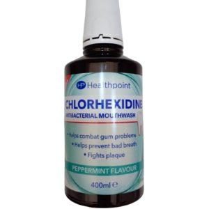 Chlorhexidine Mouthwash - Antibacterial Mouthwash Pepperming Flavour, 400ml