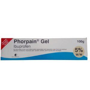 Phorpain Gel - Ibuprofen 5% Gel, 100g