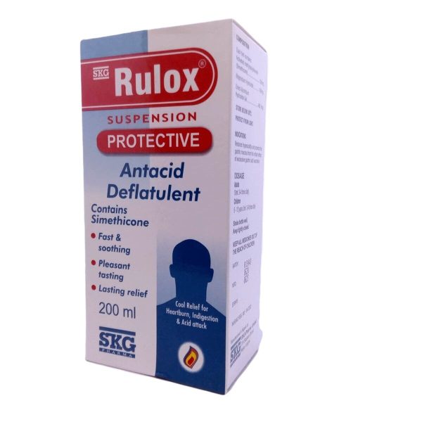 Rulox Suspension - Antacid Suspension, 200ml