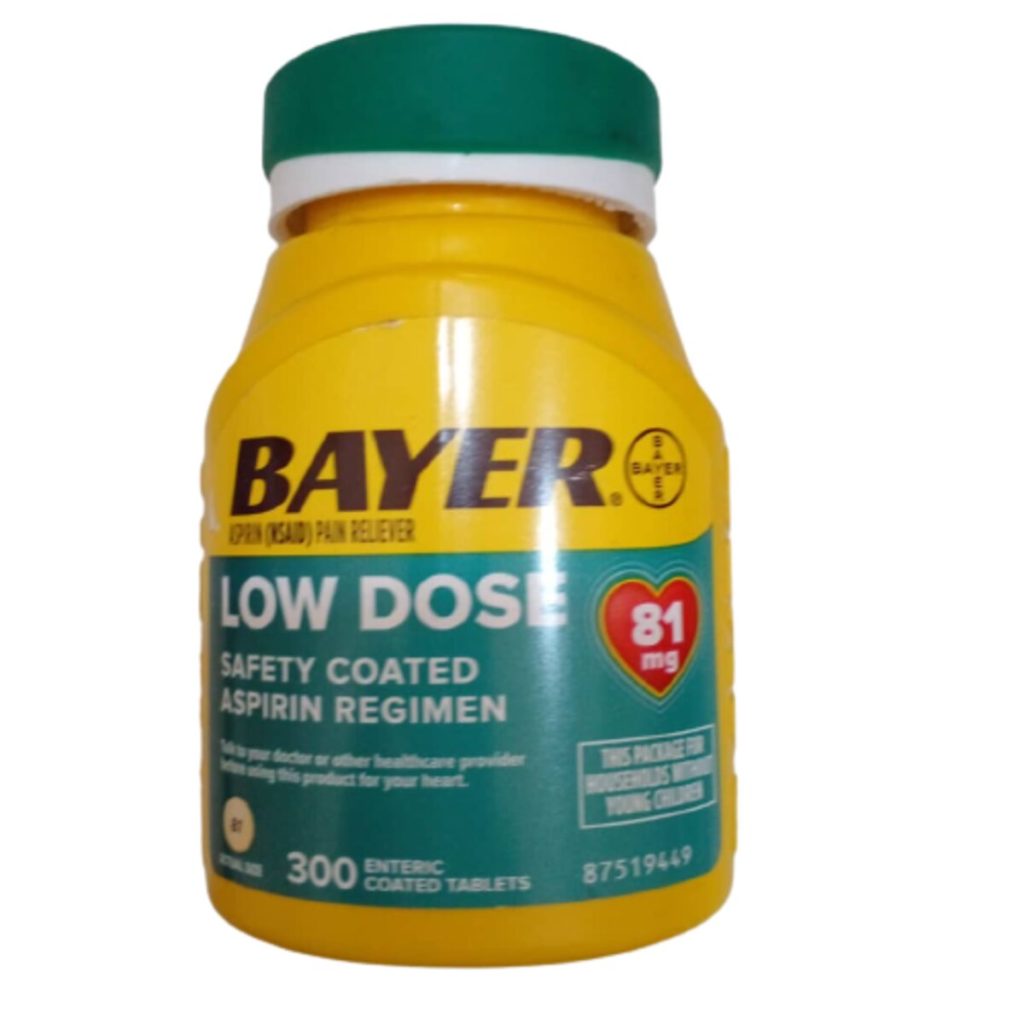 Bayer Low Dose Aspirin Prevent Heart Attacks & Strokes Asset Pharmacy