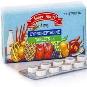 Super Apeti Tablets - Cyproheptadine 4mg, 20 Tablets