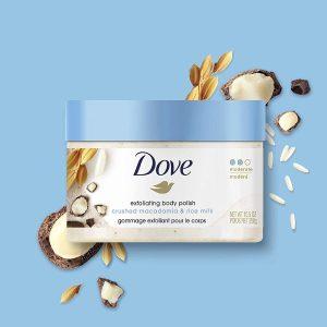 Dove Exfoliating Body Scrub Crushed Macadamia & Rice Milk Scent