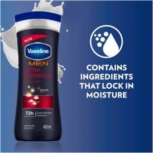 Vaseline MEN Extra Hydration Body Lotion, 400ml