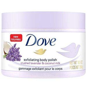 Dove Exfoliating Body Polish Body Scrub Crushed Lavender & Coconut Milk