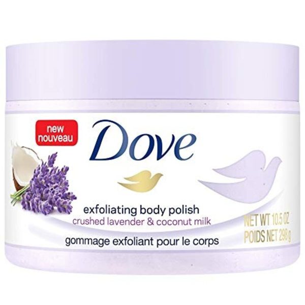 Dove Exfoliating Body Polish Body Scrub Crushed Lavender & Coconut Milk