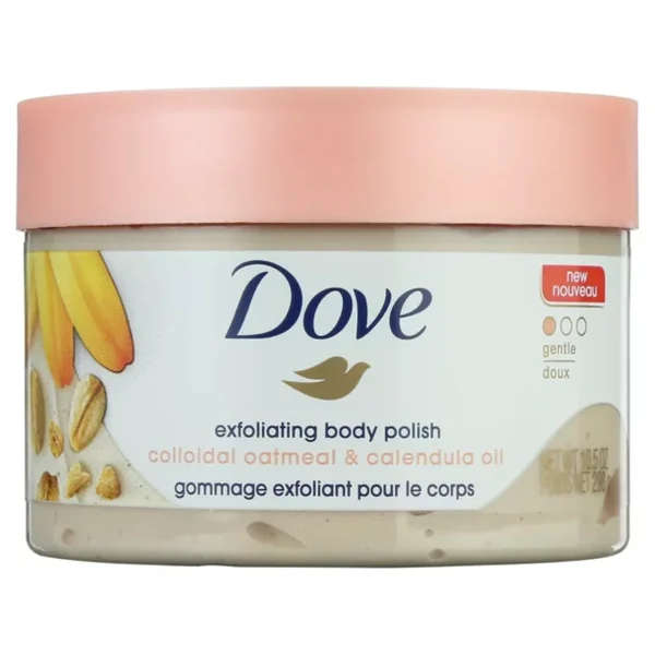 Dove Exfoliating Body Polish Scrub Oatmeal Calendula Oil