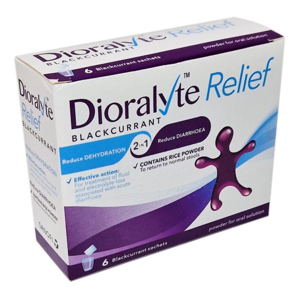 Dioralyte Relief Blackcurrant Sachets, 6 Sachets