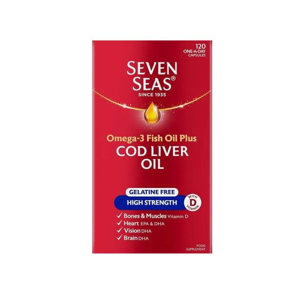 Seven Seas Cod Liver Oil High Strength, 120 Capsules