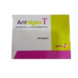 Antalgex T Capsules - Paracetamol and Tramadol, 20 Capsules