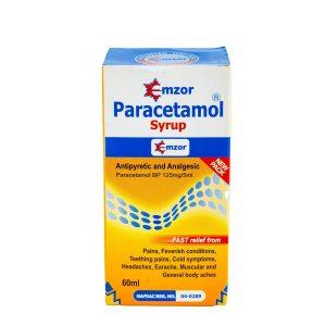 Emzor Paracetamol Syrup 125mg/5ml, 60ml