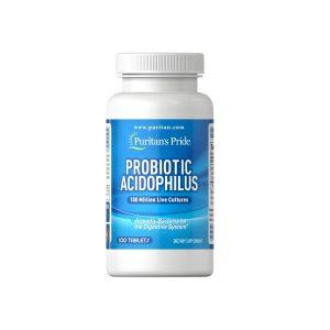 Puritan's Pride Probiotic Acidophilus Tablets, 100 Tablets