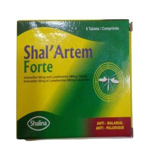 Shal'Artem Forte Tablets - Artemether 80mg Lemefantrine 480mg, 6 Tablets