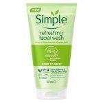 Simple Refreshing Facial Wash 150ml for sensitive skin cleansing and daily face care in Nigeria pharmacy